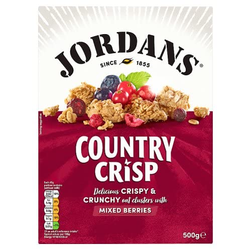 Jordans Country Crisp Super Berry 500g - Premium Knusper Müsli von Jordans