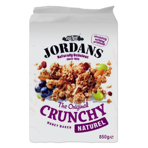 Jordans The Original Crunchy Honey Backed Naturel 850g - die originalen ursprünglich mit Honig gebackenen Jordans Müsliflocken von Jordans