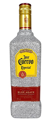 Jose Cuervo Tequila Reposado Especial 0,7l 700ml (38% Vol) Bling Bling Glitzerflasche in silber -[Enthält Sulfite] von Jose Cuervo