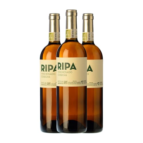 Ripa Navarrete Rosado Rioja 75 cl Rosé-Wein (Karton mit 3 Flaschen von 75 cl) von José Luis Ripa Sáenz de Navarrete