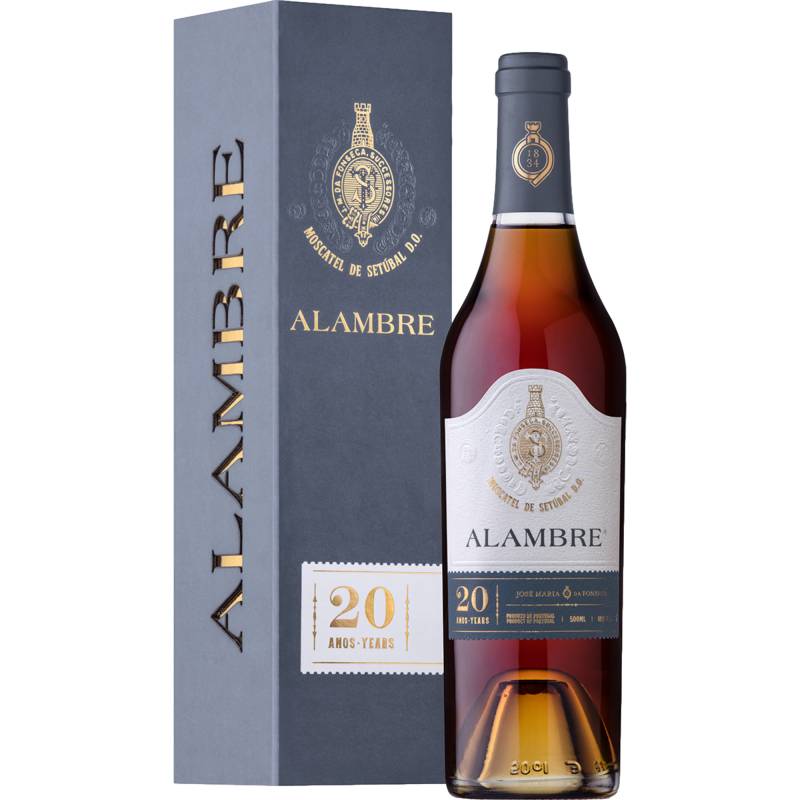 Alambre 20 Years Port, Moscatel de Setúbal DO, 19,5 % Vol, 0,5 L, Setúbal, Spirituosen von José Maria da Fonseca Vinhos  S.A. ,   PT 2925 -952 Azeitao