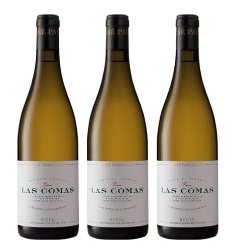 3x 0,75l - 2018er - José Pariente - Finca Las Comas - Rueda D.O.P. - Spanien - Weißwein trocken von José Pariente