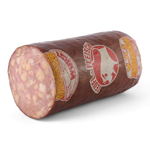 Käsewurst Dauerwurst 600g mit laktosefreiem Hartkäse von Fleischerei Teufl - Teufl Fleisch - Wurst aus erlesenen österreichischen Rohstoffen hergestellt - Regionales Rind & Schweinefleisch von Josef und Isabella Teufl