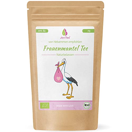 JoviTea® Frauenmanteltee BIO, geeignet vor der Schwangerschaft, wird meist in der 2. Zyklushälfte getrunken, geerntet in Deutschland, 100% natürlich und ohne Zusatz von Zucker - 80g von JoviTea