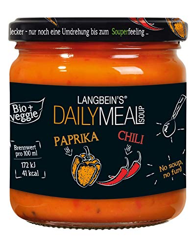 DAILY MEAL Paprika-Chili Bio-Suppe im Glas, 350 ml von Jürgen Langbein