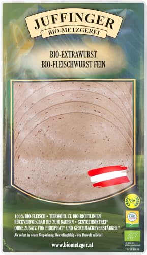 BIO-Fleischwurst fein (Extra) 12 x 80 gr von Juffinger