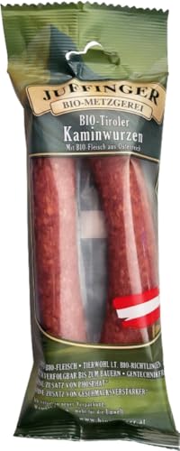 BIO-Tiroler Kaminwurzen Rohwurst geräuchert 12 x 140 gr von Juffinger