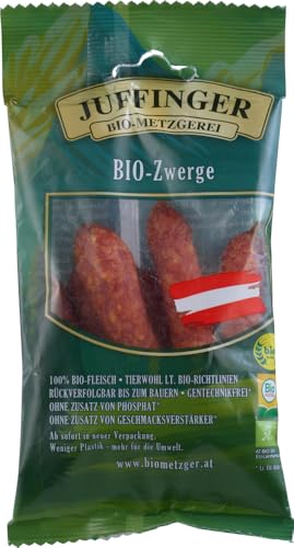 BIO-Zwerge Rohwurst geräuchert 12 x 84 gr von Juffinger