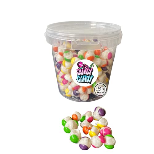 Gefriergetrocknete Süßigkeiten Box Sour Skittlez 250 g | Freeze Dried Candy Box | Gefriergetrocknete Süßigkeiten Halal von Juicy Candy