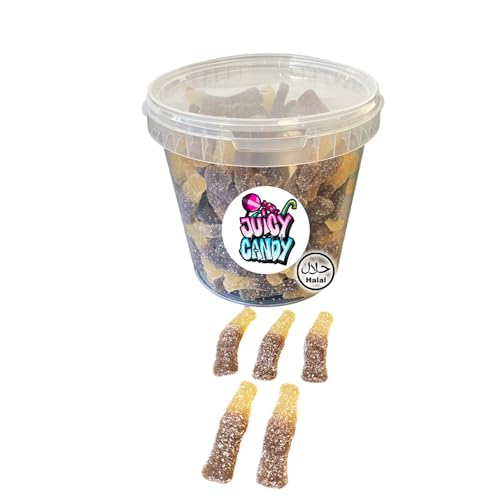 Halal Süßigkeiten Box 1 kg Fruchtgummi Cola Flaschen | Halal Fruchtgummis | Halal Süßigkeiten | Halal Süßigkeiten Box von Juicy Candy