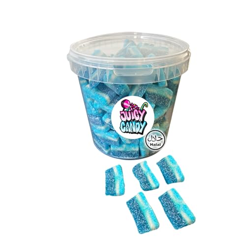 Halal Süßigkeiten Box 1 kg Fruchtgummi Himbeerspalten | Halal Fruchtgummis | Halal Süßigkeiten | Halal Süßigkeiten Box von Juicy Candy