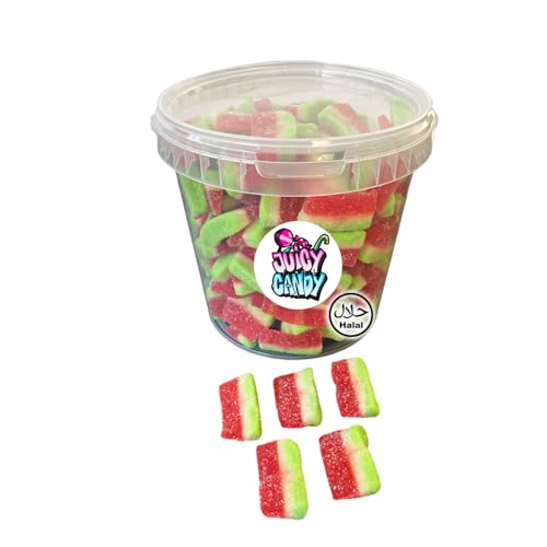 Halal Süßigkeiten Box 1 kg Fruchtgummi Wassermelonen | Halal Fruchtgummis | Halal Süßigkeiten | Halal Süßigkeiten Box von Juicy Candy