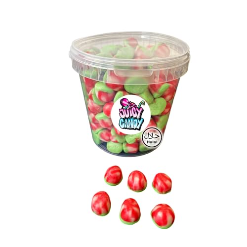 Halal Süßigkeiten Box 1 kg Fruchtgummi Wassermelonen Twist | Halal Fruchtgummis | Halal Süßigkeiten | Halal Süßigkeiten Box von Juicy Candy