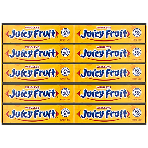 WRIGLEY'S JUICY FRUIT Kaugummi, Großpackung, 5 Stäbchen (40 Stück) von Juicy Fruit