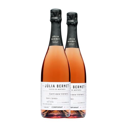 Júlia Bernet Brut Natur Corpinnat 75 cl Rosé Sekt (Karton mit 2 Flaschen von 75 cl) von Júlia Bernet