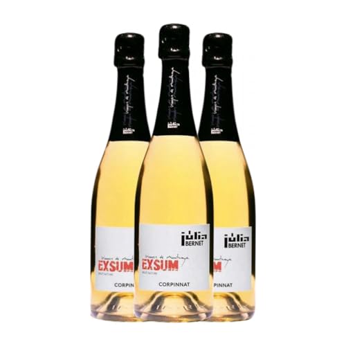 Júlia Bernet Exsum Xarel·lo Vermell Brut Natur Corpinnat 75 cl Weißer Sekt (Karton mit 3 Flaschen von 75 cl) von Júlia Bernet