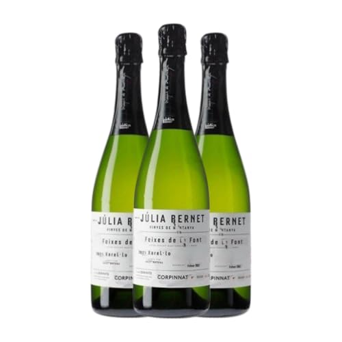 Júlia Bernet Vinyes de Muntany Brut Natur Corpinnat Reserve 75 cl Weißwein (Karton mit 3 Flaschen von 75 cl) von Júlia Bernet