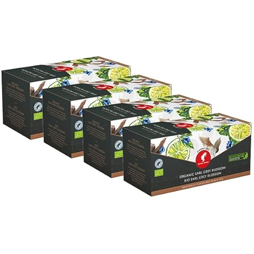 Julius Meinl Bio Earl Grey Blossom, 20 Pyramidenbeutel | 4er Pack von Julius Meinl