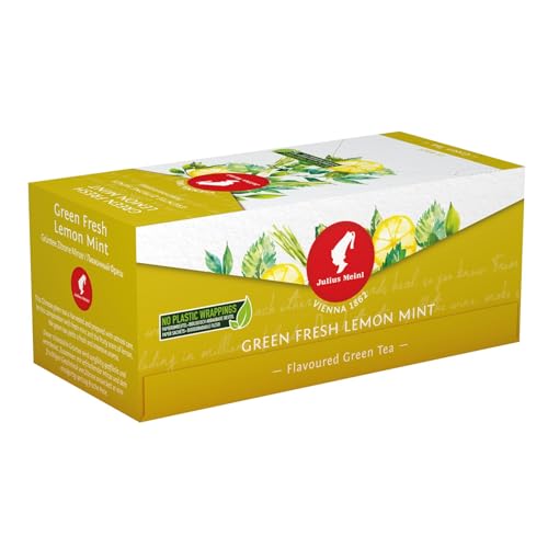 Julius Meinl Tee - 25 Teebeutel | Hochwertige Teemischung für aromatischen Genuss | Natürliche Zutaten für Teeliebhaber (Grüntee Zitrone Minze) von Julius Meinl