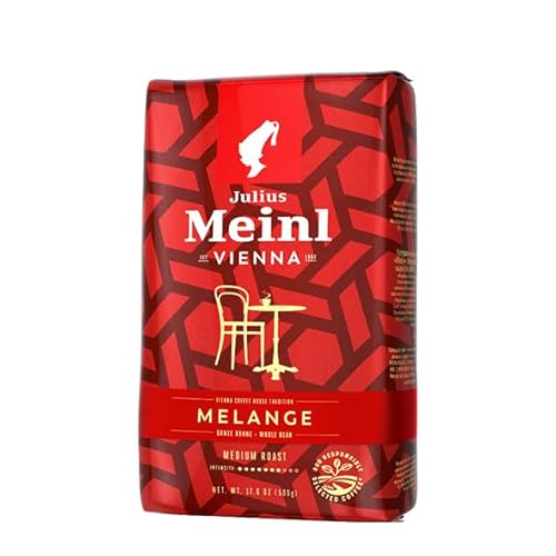 Julius Meinl Vienna Melange - 500g ganze Bohnen | Klassische Wiener Kaffeemischung | Aromatischer Kaffee aus 100% Arabica-Bohnen | Ideal für Vollautomaten und Espressomaschinen von Julius Meinl