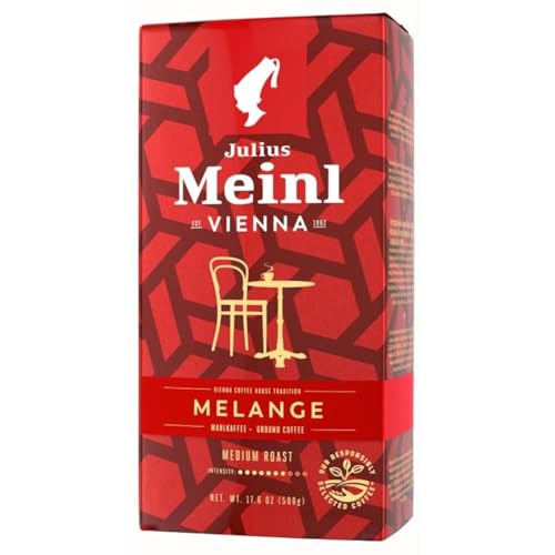 Julius Meinl Vienna Melange - 500g gemahlen | Traditionelle Wiener Kaffeemischung | Aromatischer Kaffee für Filter und French Press | Feinster Genuss aus 100% Arabica von Julius Meinl