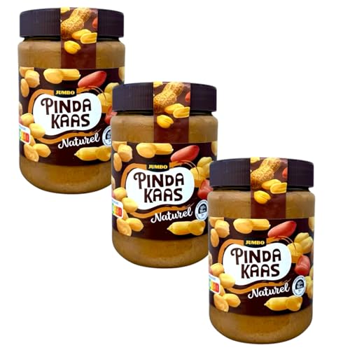 Jumbo Pindakaas Holland Erdnussbutter Naturel Multipack 3x 600g von Jumbo