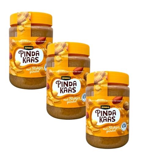 Jumbo Pindakaas mit Stückchen Nuss Multipack 3x 600g (Gesamtgewicht 1.800g) von Jumbo