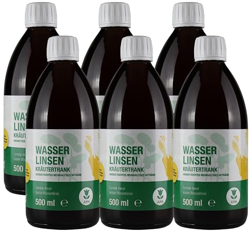 6 x 0,5 Liter Wasserlinsen Kräutertrank nach Hildegard v. Bingen Kurpackung von Jura Naturheilmittel