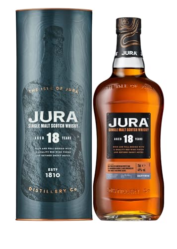 Jura 18 Jahre Single Malt Scotch Whisky mit Geschenkverpackung (1 x 0,7 l) von Jura
