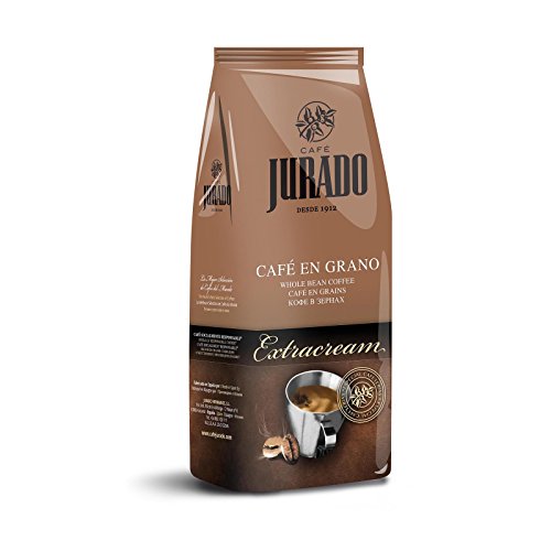 Cafe Jurado - 1kg Kaffeebohnen Spanischer Kaffee Crema Extra Cream Natural von Jurado