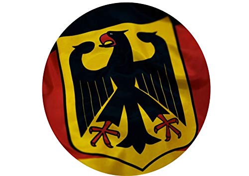 Flagge von Deutschland Deutsche wappen, Geburtstag 8-Zoll-runder Zuckerglasurdeckel von Just Party Supplies