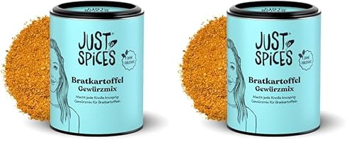 Just Spices Bratkartoffel Gewürzmix I Würze Bratkartoffeln und Wedges in Sekunden lecker I Gewürzdose, 72 g (Packung mit 2) von Just Spices