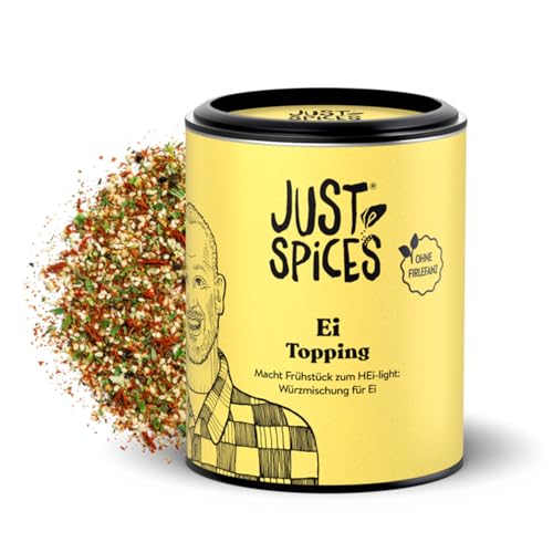 Just Spices Ei Topping I Streue Geschmack auf alle Ei-Speisen vom gekochten Ei bis Spiegelei I Gewürzdose, 55 g von Just Spices