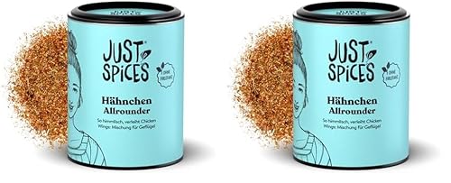 Just Spices Hähnchen Allrounder I Mariniere Geflügel, Brathähnchen, Wings und vieles mehr I Gewürzdose, 79 g (Packung mit 2) von Just Spices