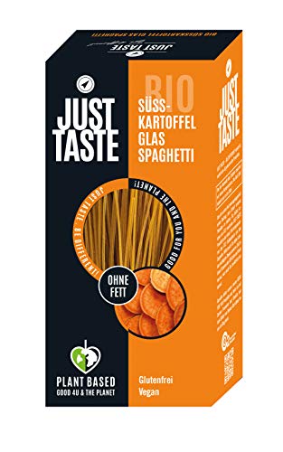 JUST TASTE – Süßkartoffel Kurkuma Glas Spaghetti – Die neue BIO Gemüse Pasta – 250g von Just Taste Be different