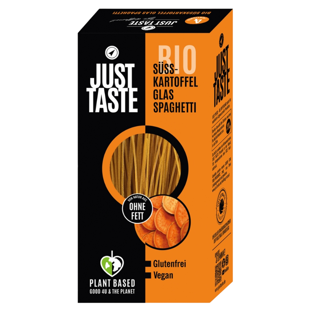 Bio Süsskartoffel Glas Spaghetti von Just Taste