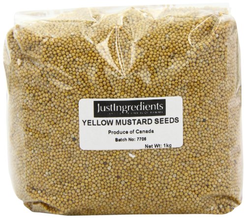 JustIngredients Essential Gelbe Senfkörner, Yellow Mustard Seeds, 2er Pack (2 x 1 kg) von JustIngredients