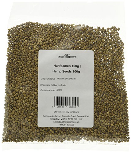 JustIngredients Essential Hanfsamen, Hemp Seeds, 5er Pack (5 x 100 g) von JustIngredients