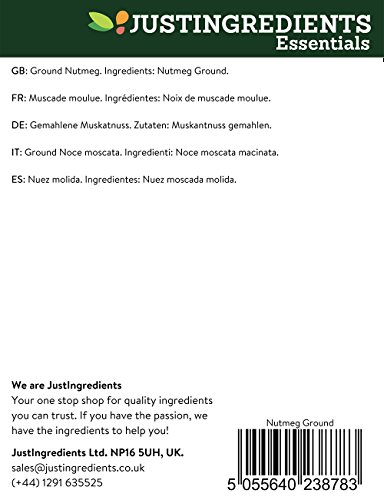 JustIngredients Essential Muskantnuss gemahlen, Nutmeg Ground, 1er Pack (1 x 1 kg) von JustIngredients