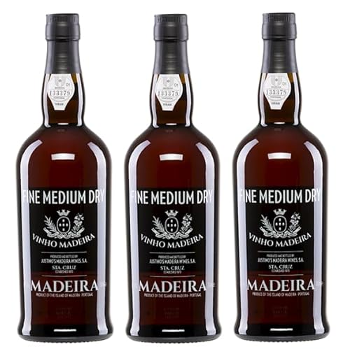 3x 0,75l - Justino's - Fine Medium Dry - Madeira D.O.P. - Portugal - Madeira halbtrocken von Justino's