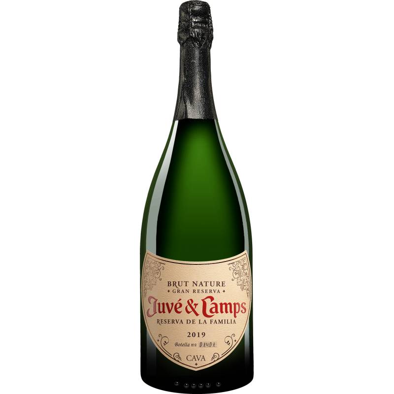 Juvé y Camps Cava »Reserva de la Familia« Brut Nature  Gran Reserva - 1,5 L. Magnum 2019  1.5L 12% Vol. Sehr Trocken aus Spanien von Juvé y Camps