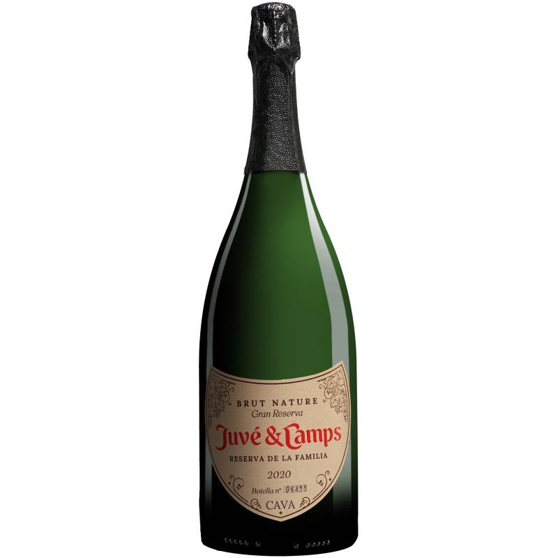 Juvé y Camps Cava »Reserva de la Familia« Brut Nature Gran Reserva - 1,5 L. Magnum 2020  1.5L 12% Vol. Sehr Trocken aus Spanien von Juvé y Camps