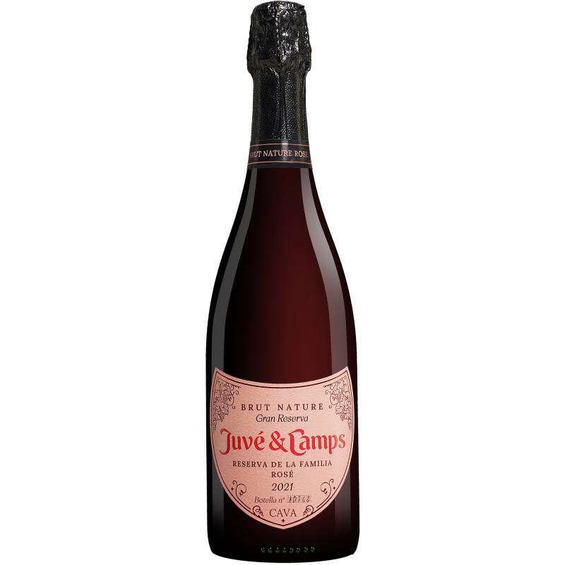 Juvé y Camps Reserva de la Familia Rosé Gran Reserva Brut Nature 2021  0.75L 12% Vol. Sehr Trocken aus Spanien von Juvé y Camps