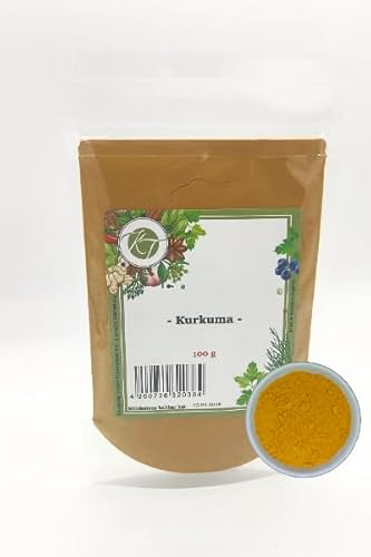 K T 100 g Kurkuma Pulver Curcuma Kurkumin Gelbwurz gemahlen - 1A Qualität von K T