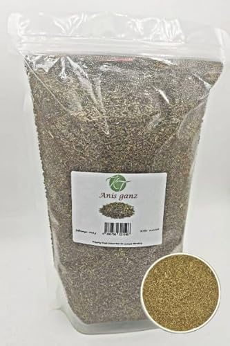 K T 1000 g / 1 kg Anis ganz Anissamen Anissaat - 1 A Qualität von K T