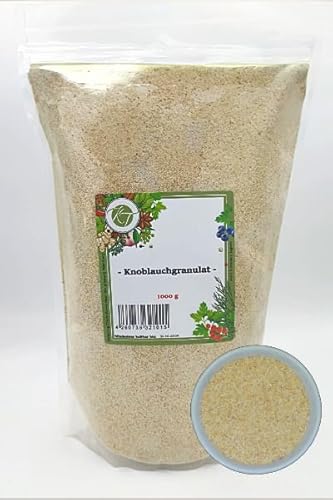 K T 1000 g Knoblauchgranulat GII - Knoblauch Granulat - Knoblauch getrocknet & granuliert 1A Qualität von K T