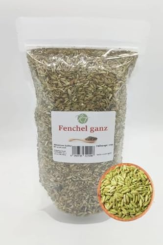 K T 250 g Fenchel ganz getrocknet Fenchelsamen Fenchelsaat - 1A Qualität von K T