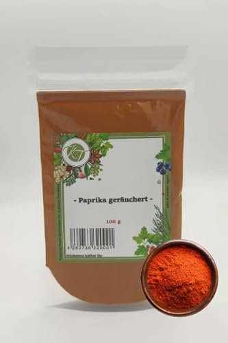 K T 250 g Paprika Pulver mild geräuchert smoked Paprika Rauchpaprika süß fein gemahlen - 1A Qualität von K T