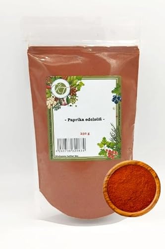 K T 250 g Paprika edelsüß Paprika Pulver gemahlen mild - 1A Qualität von K T