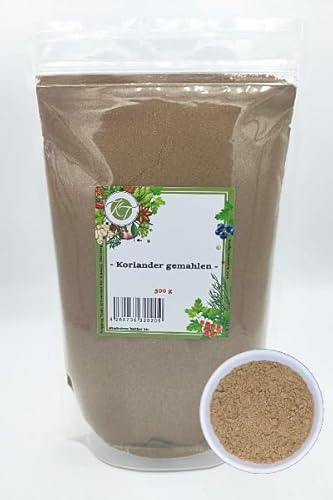 K T 500 g Koriander gemahlen Korianderpulver Coriander Cilantro - 1A Qualität von K T